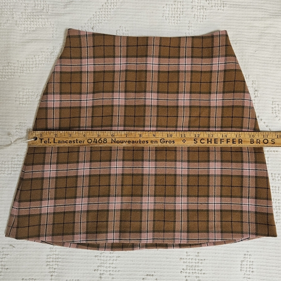 Pink Plaid Mini Skirt - Picture 7 of 11